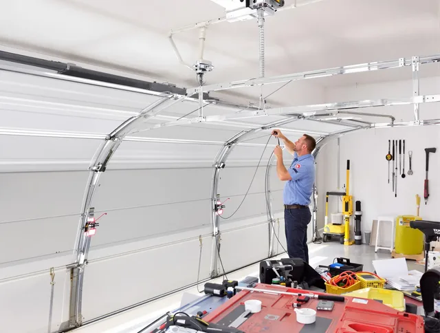 Garage door cable repair service by Gardena Garage Door Repair in Gardena