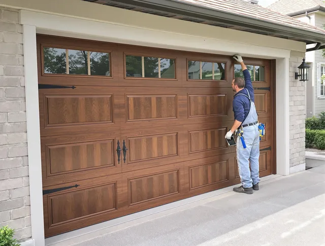 Custom garage door showcase by Gardena Garage Door Repair in Gardena
