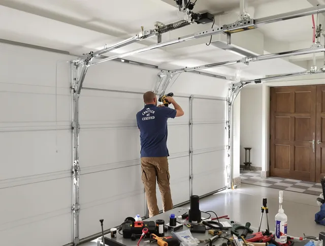 Gardena Garage Door Repair certified technician performing precision garage door repair in Gardena