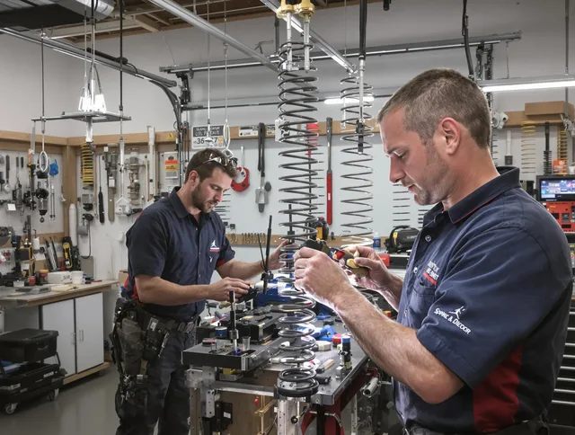 Garage door spring repair service by Gardena Garage Door Repair in Gardena